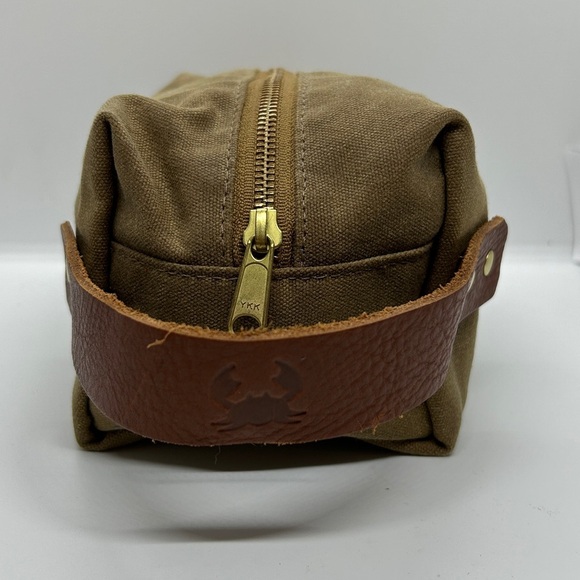 CLASIC TAN BLUE CLAW Co. CANVAS COSMETICS MEN’S BAG - Picture 3 of 17